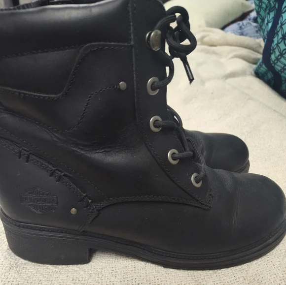 Harley-Davidson Black Women's Biker Boots - Picture 5 of 12